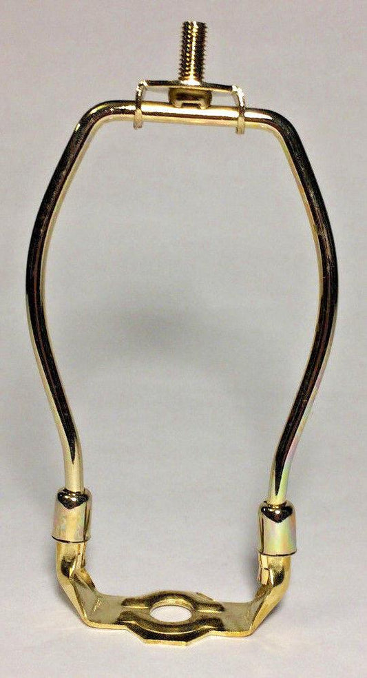 5" Brass Plated Mini Miniature Lamp Harp with Base, regular weight #HAR32 - Stone Door Lamps