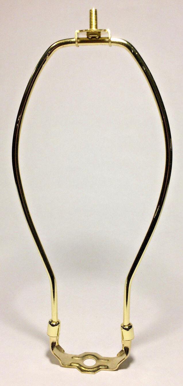 New 10" Brass Lamp HARP Shade Holder w/Base for Lamp Repair, Heavy Duty #HAR46 - Stone Door Lamps