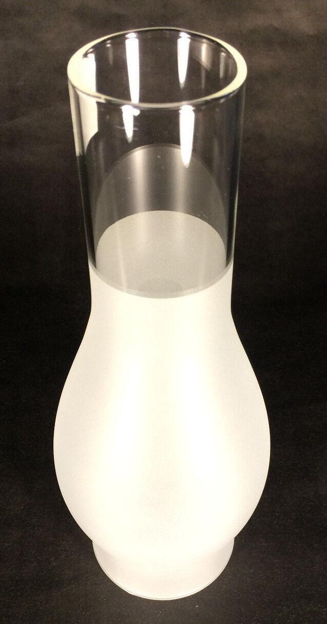 3 X 10 Kerosene Oil Lamp Chimney Frosted Glass for #2 burner & 3" gallery #CH945 - Stone Door Lamps