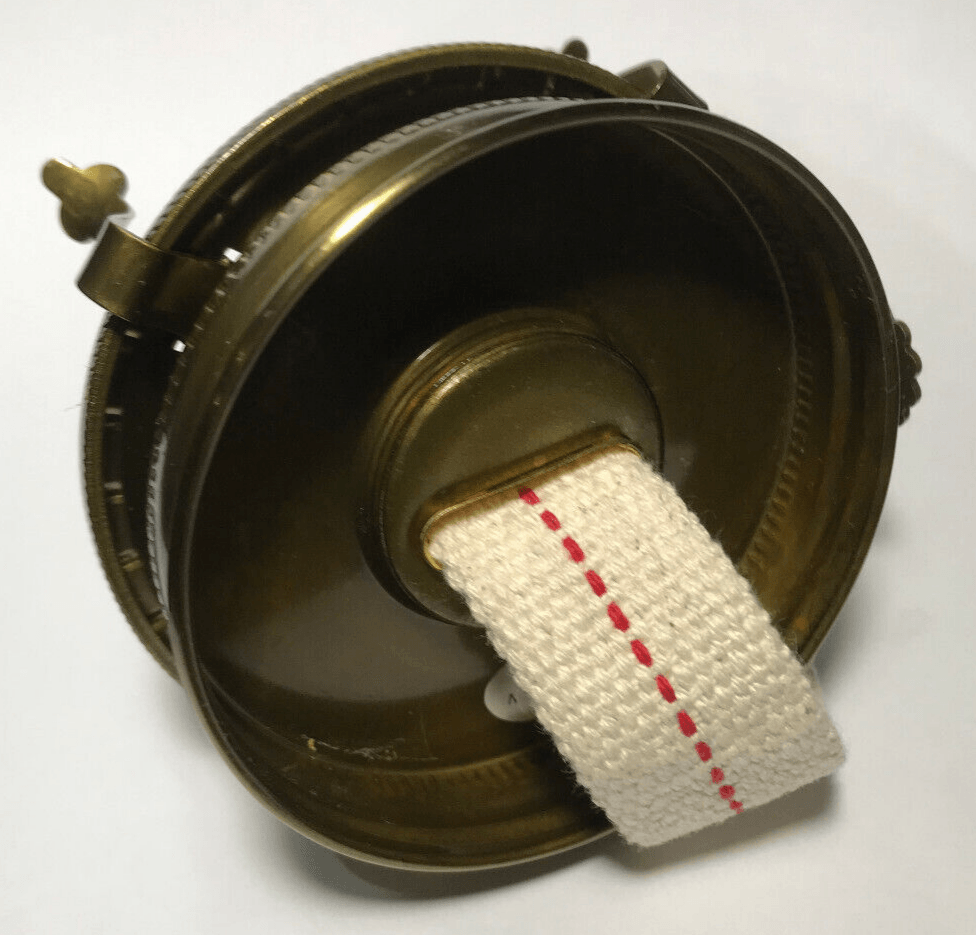 New #2 Antique Brass Mason, Fruit Jar Oil Lamp Burner Adapter With Wick #MB286A - Stone Door Lamps