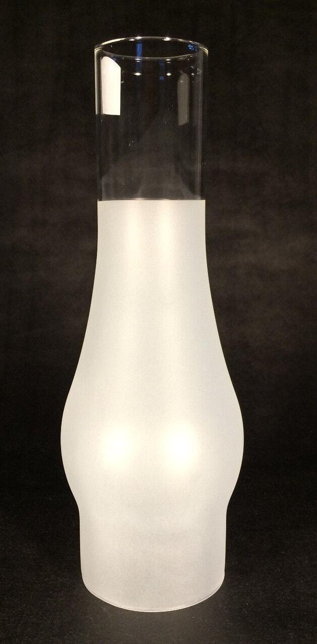 New 3 X 10 Slim Kerosene Oil Lamp Globe Chimney Frosted Glass #CH947 - Stone Door Lamps