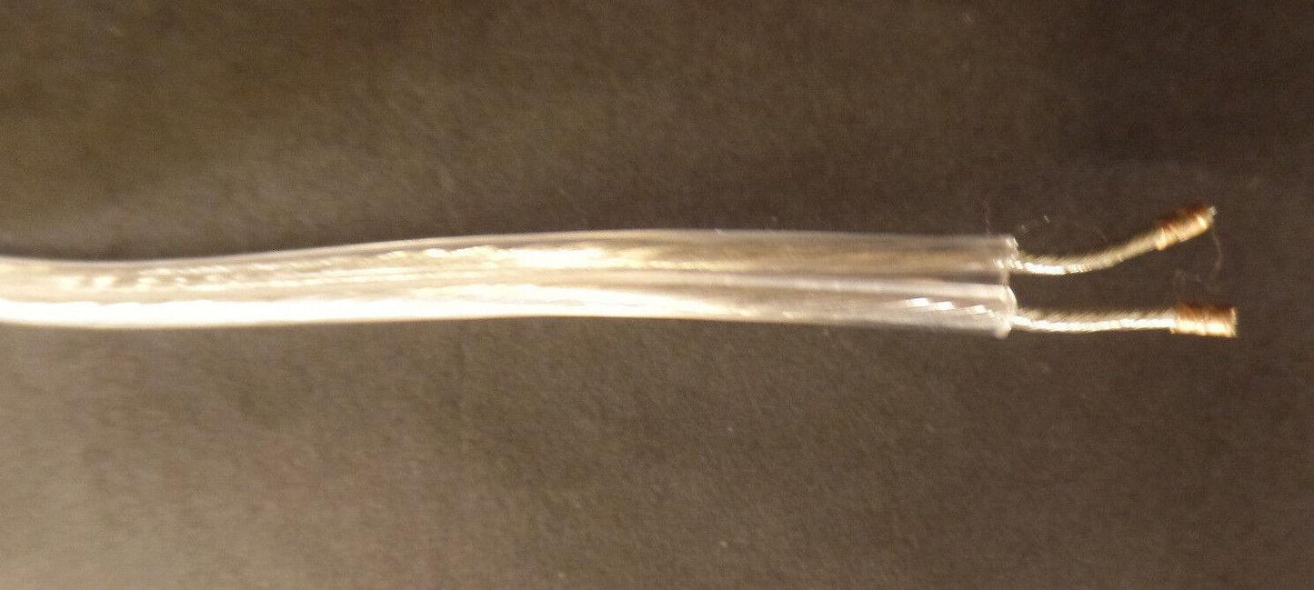 NEW 6' Clear Silver 18/2 Plastic Covered Lamp Cord Plug Set SPT - 1, U.L. #CS703 - Stone Door Lamps