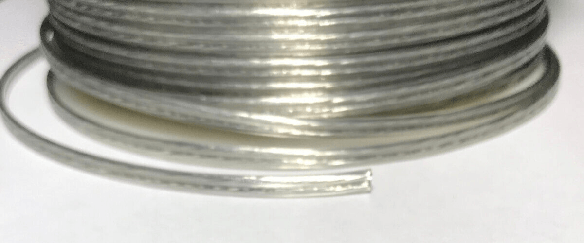 25 ft. Clear Silver 22/2 Thin, Special Purpose 2 Wire Plastic Covered Lamp Cord - Stone Door Lamps