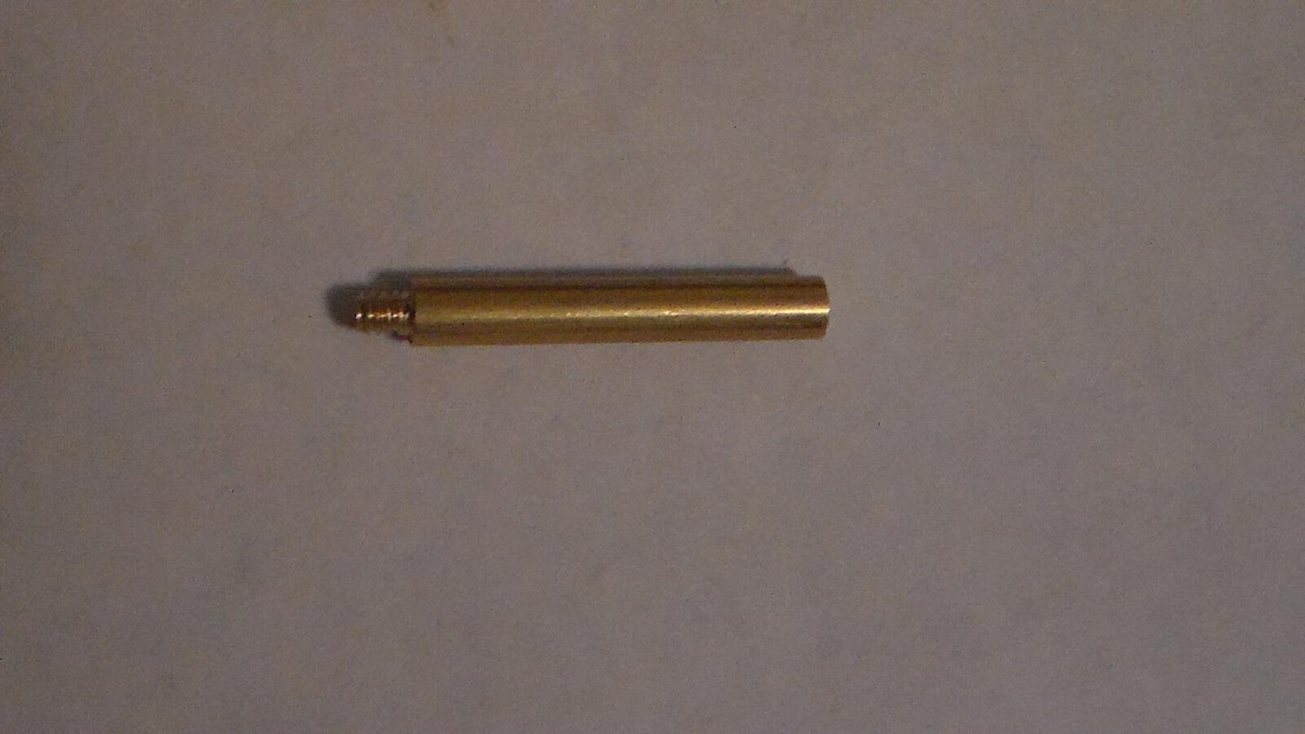 NEW 1 1/4" BRASS KEY LAMP TURN KNOB EXTENSION, Threads 4/36F X 4/36M #TK895 - Stone Door Lamps