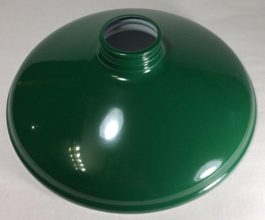 Metal Cone Lamp Light Shade Pendant 2.25 X 10 Green Porcelain Industrial Style - Stone Door Lamps