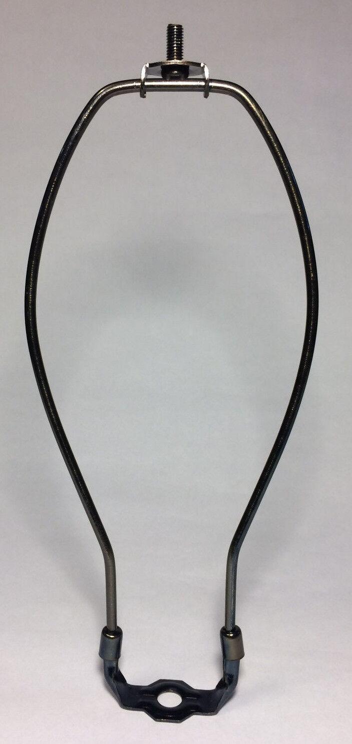 11" Brass Lamp HARP Shade Holder & Base for Lamp Repair Antique Bronze Finish - Stone Door Lamps