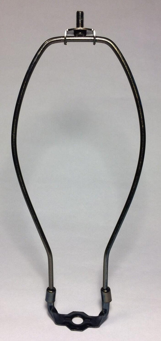 11" Brass Lamp HARP Shade Holder & Base for Lamp Repair Antique Bronze Finish - Stone Door Lamps