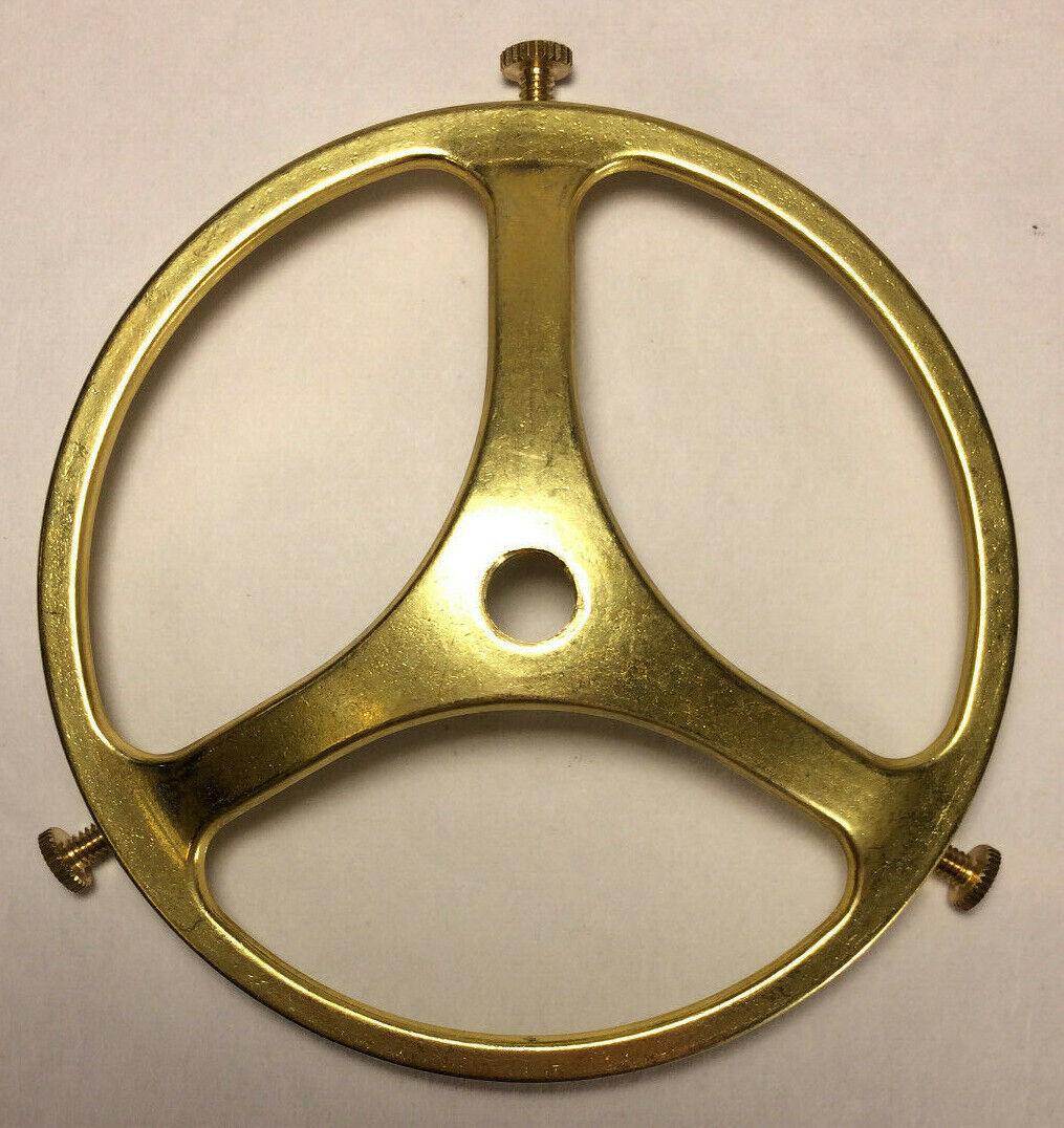 New 4" Fitter Cast Brass Glass Lamp Shade Holder, Unfinished Brass #SHH72U - Stone Door Lamps