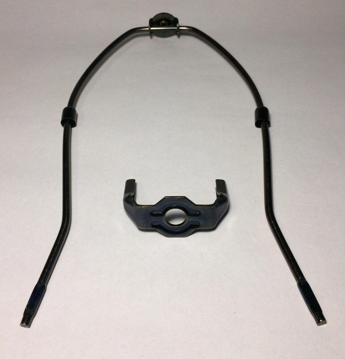 New 9" Brass Lamp HARP Shade Holder w/Base for Lamp Repair Antique Bronze Finish - Stone Door Lamps