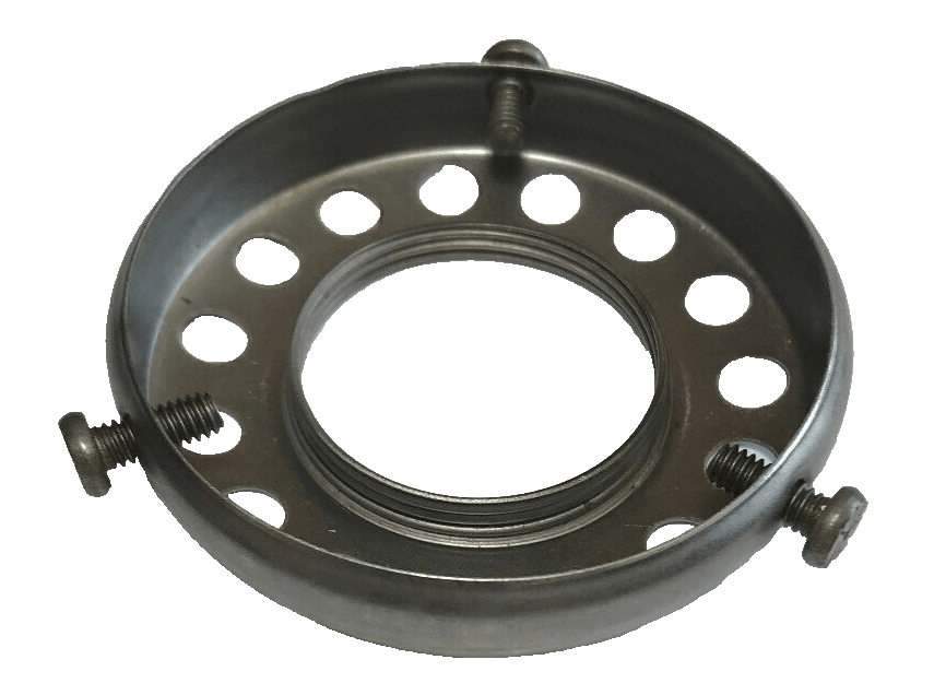 New 2 1/4" Fitter Unfinished Steel Screw - on Uno - type Shade Holder #SHH86S - Stone Door Lamps