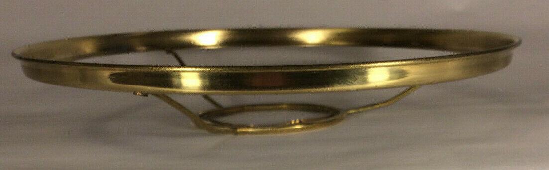 New 10" Fitter Solid Brass Shade Ring Holder For Rayo & Central Draft Burner 731 - Stone Door Lamps