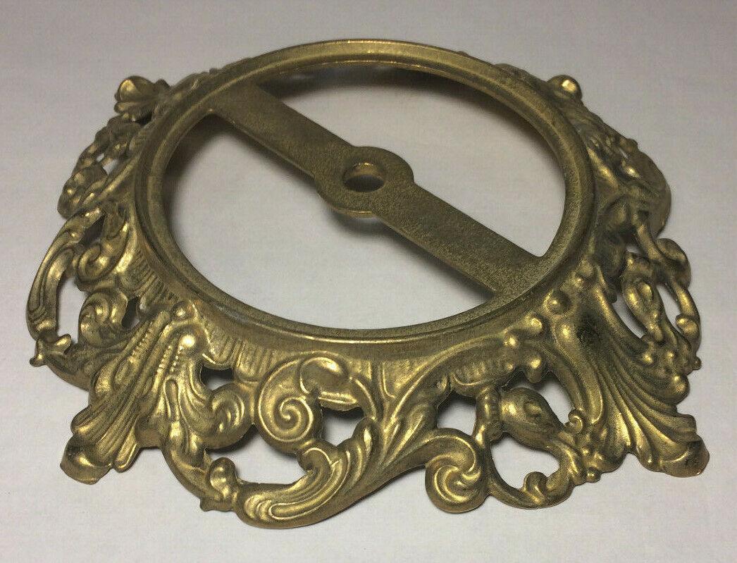 New Die Cast Unfinished Brass Victorian Style Lamp Base, 7 3/8" Diameter #BB005U - Stone Door Lamps