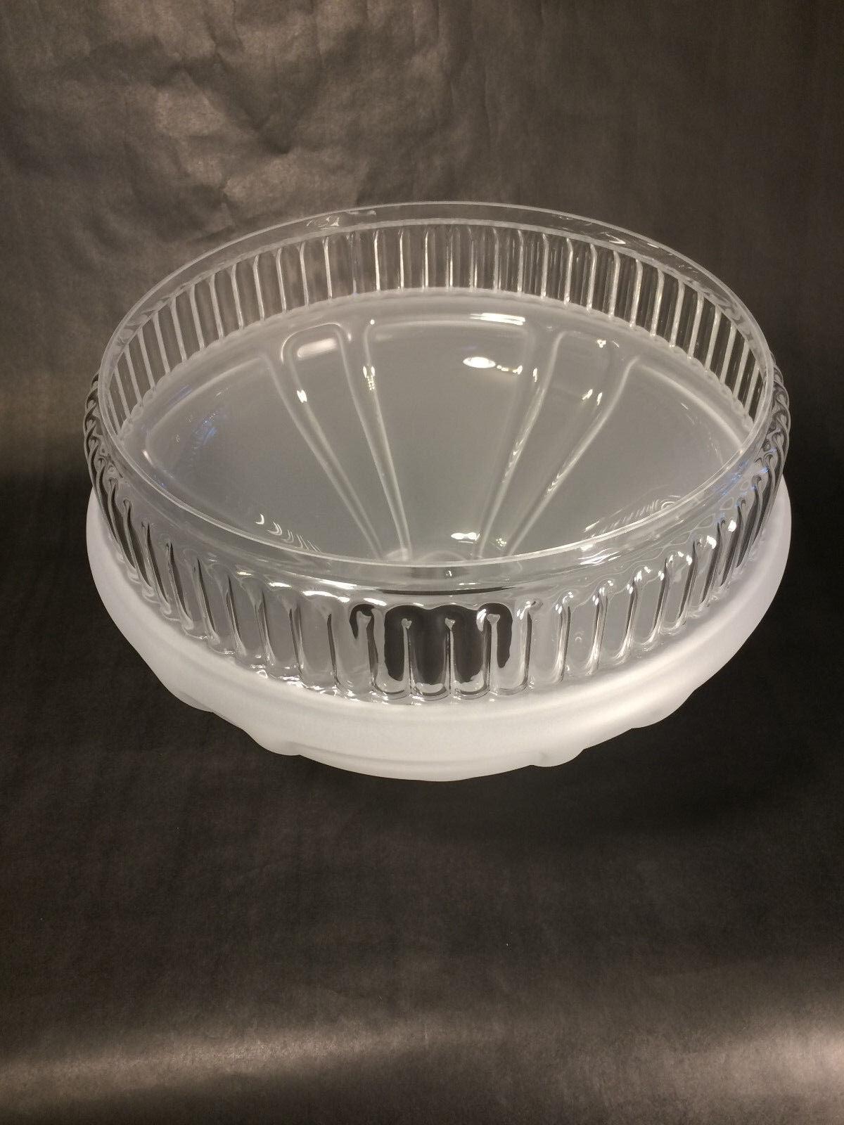 New 10" Satin Crystal Etched Glass Oil Lamp Shade #601 Style fits Aladdin #SH570 - Stone Door Lamps