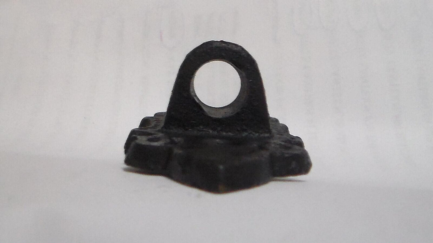NEW 3 3/8" Long Small Black Cast Iron Wall Bracket Lamp Hinge with screws HIN928 - Stone Door Lamps