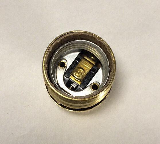Solid Brass Short Keyless Early Electric Industrial Style Uno Lamp Socket #so290 - Stone Door Lamps