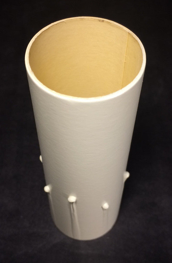 4" WHITE IVORY Paper Board Chandelier Standard CANDLE COVER with DRIPS CC977I