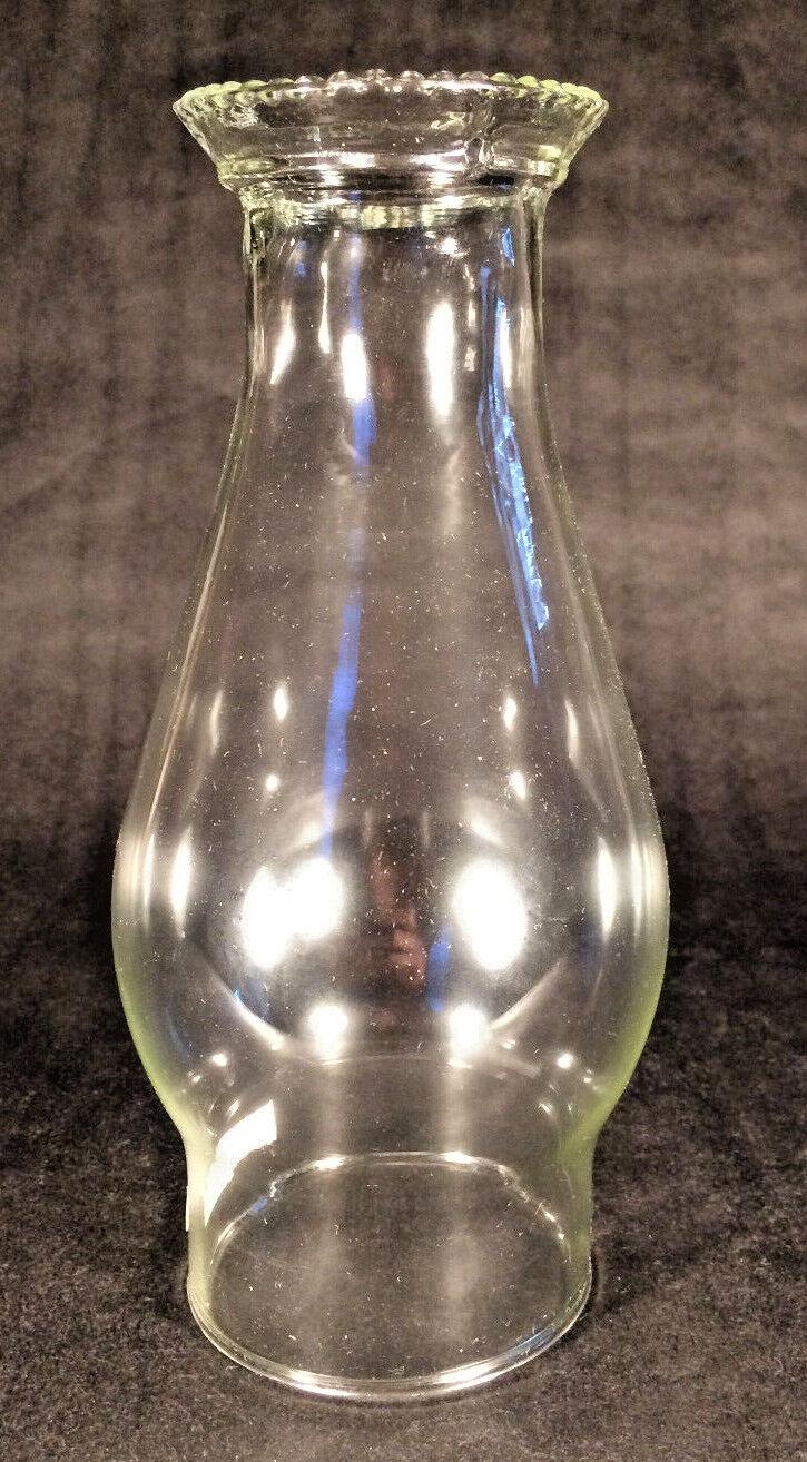 3" x 8 1/4" Clear Beaded Top Glass Oil Kerosene Lamp Chimney for #2 burner CH936 - Stone Door Lamps