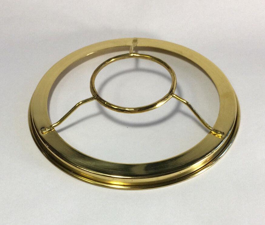 New 7" Fitter Solid Brass Shade Ring Holder For No. 2 Queen Burners #SR722 - Stone Door Lamps