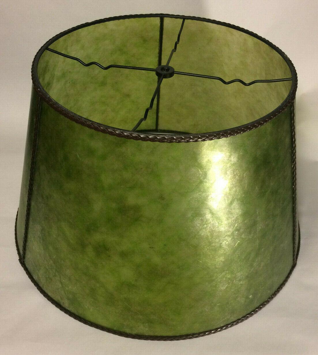 New Craftsmen Green Empire Style Mica Floor Lamp Shade 13"Tx19"Bx"11"H #MS719G - Stone Door Lamps