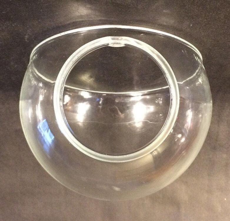 3 1/4" fitter Clear Hand Blown Glass Angle Lamp Elbow 5 3/4 " Chimney Fitter 984 - Stone Door Lamps