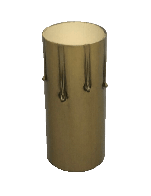 Antique Finish 3" Paper Board Candle Chandelier Lamp Socket Cover Standard 890A - Stone Door Lamps