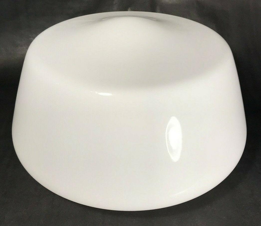 New 6" Lip Fitter Opal Glass Schoolhouse Pendant Shade, 12" Diameter #PS816i - Stone Door Lamps