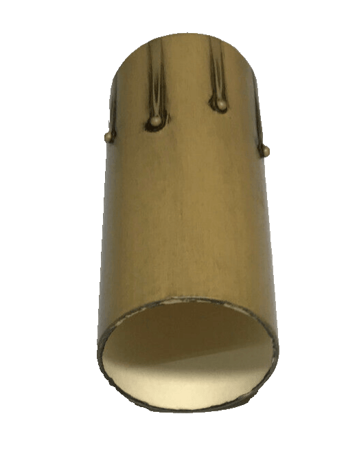 Antique Finish 3" Paper Board Candle Chandelier Lamp Socket Cover Standard 890A - Stone Door Lamps