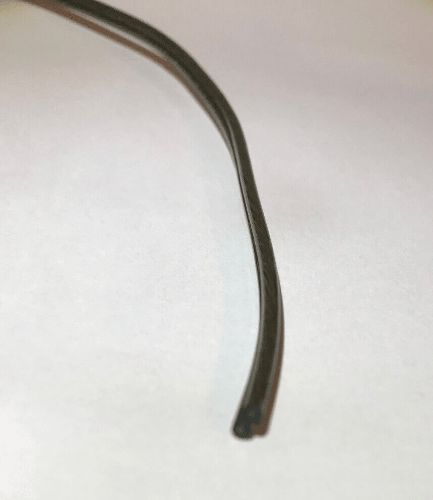 25 ft. Antique Brass 22/2 Thin, Special Purpose 2 Wire Plastic Covered Lamp Cord - Stone Door Lamps