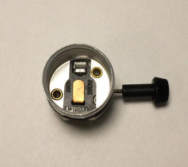 Standard Porcelain Turn Knob Lamp Socket Interior for 3 Way Light Bulb #SO207P - Stone Door Lamps