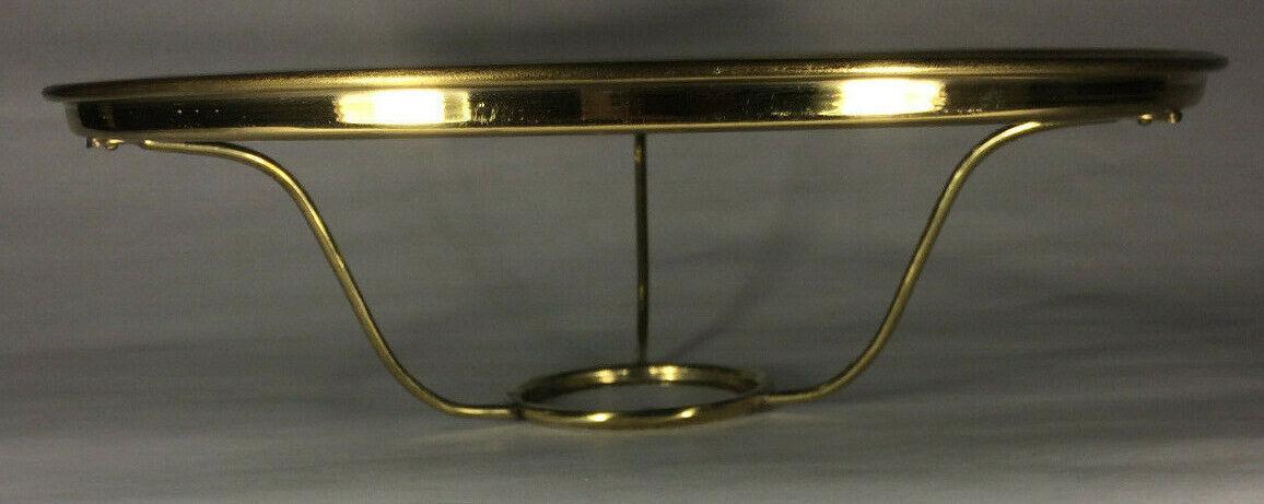 New 10" Fitter Solid Brass Under Burner Shade Ring Holder For Aladdin Burner 739 - Stone Door Lamps