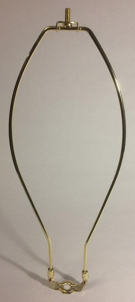 15" Brass Lamp HARP Shade Holder w/Base for Lamp Repair Regular Weight #HAR67 - Stone Door Lamps