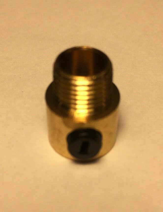 New Polished Brass Cord Grip Bushing With Set Screw For Lamp Cord 11/16" #CB931 - Stone Door Lamps
