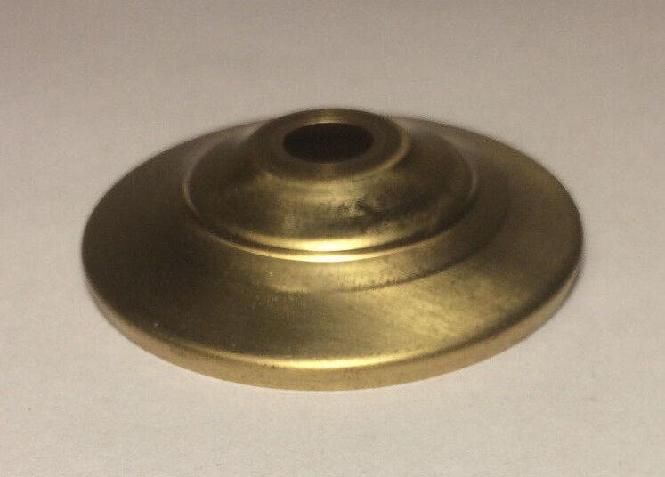New 2 1/4" Solid Spun Brass Vase Cap,Vase Plate Lamp Cap Part, Unfinished Brass - Stone Door Lamps