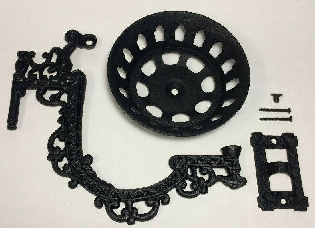 New Early American / Victorian Style 11" Cast Iron Reflector Wall Bracket #WB801 - Stone Door Lamps