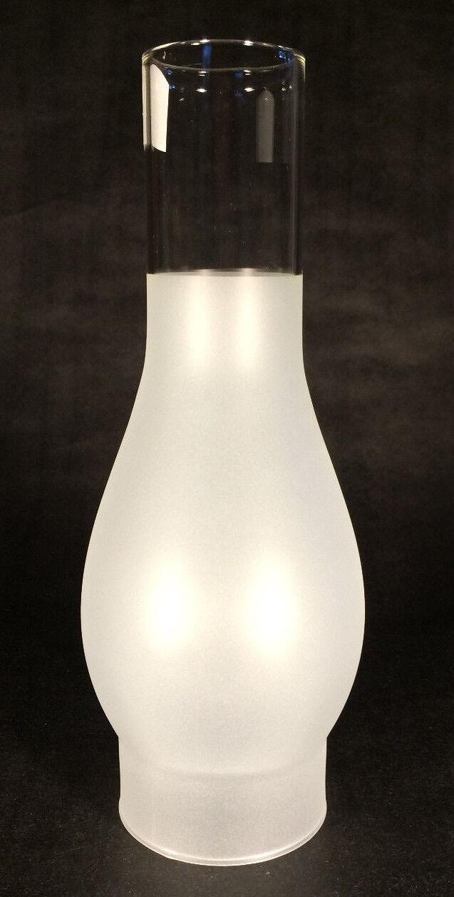 3 X 10 Kerosene Oil Lamp Chimney Frosted Glass for #2 burner & 3" gallery #CH945 - Stone Door Lamps