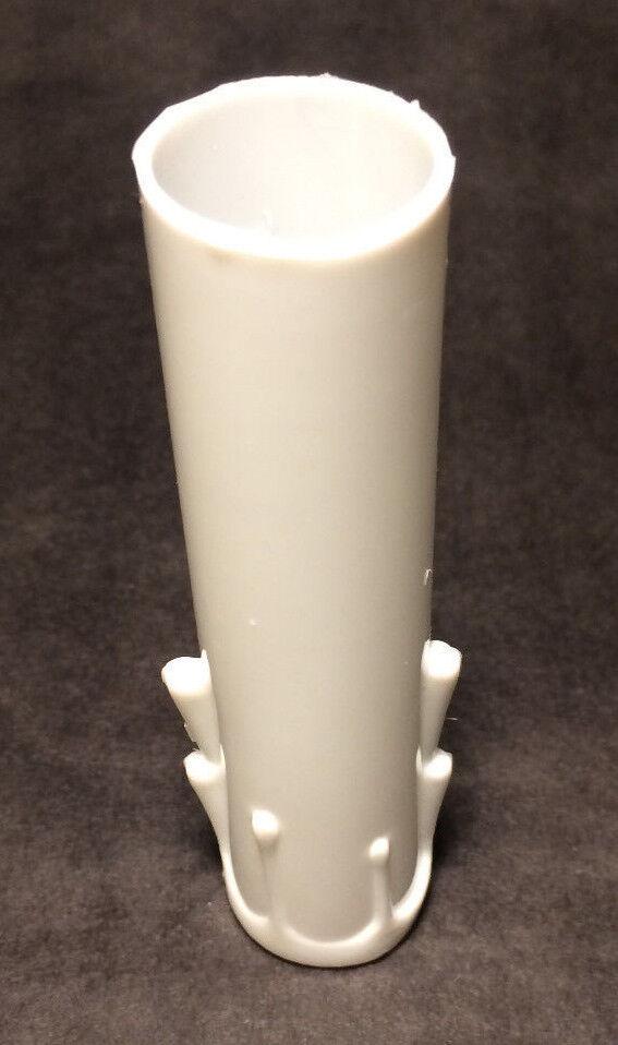 New 4" WHITE PLASTIC CANDELABRA SOCKET Chandelier CANDLE COVER WITH DRIPS #CC801 - Stone Door Lamps