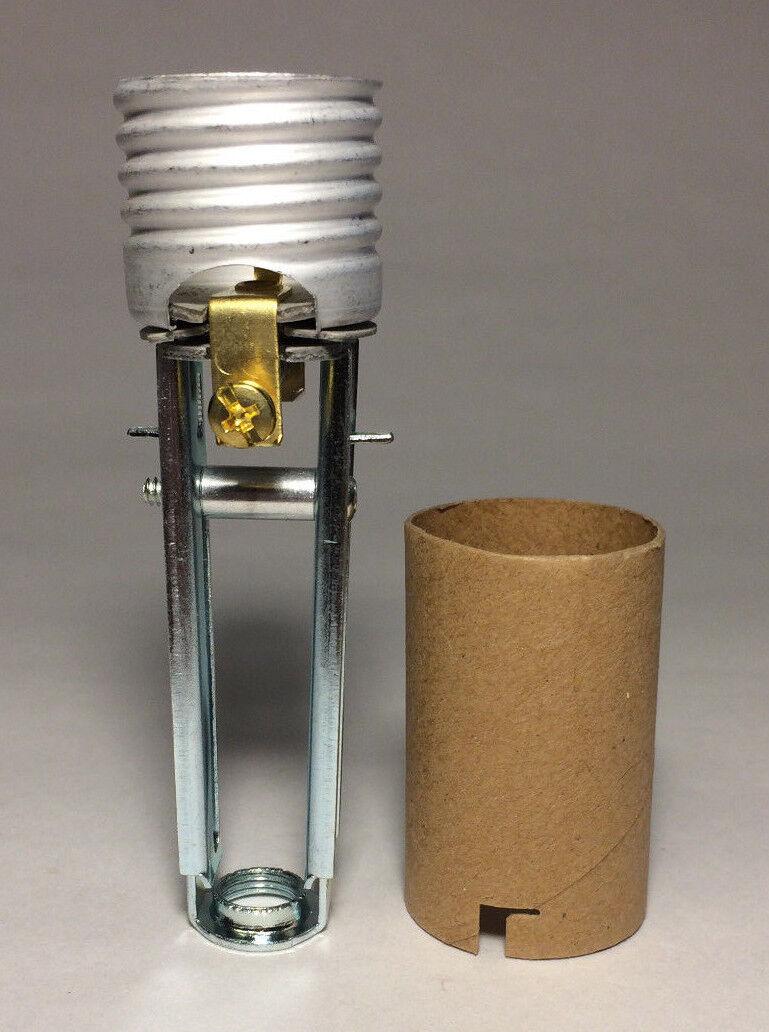4" - 5 3/4" Adjustable Keyless Medium Base Bulb Chandelier Socket Lamp Holder - Stone Door Lamps