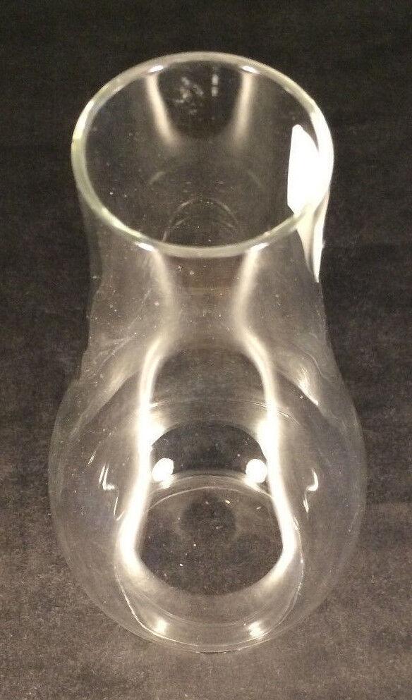 2 5/8" x 8 1/16" LIP FITTER CLEAR GLASS Oil Lamp Chimney #2 Hinge Burner CH802 - Stone Door Lamps