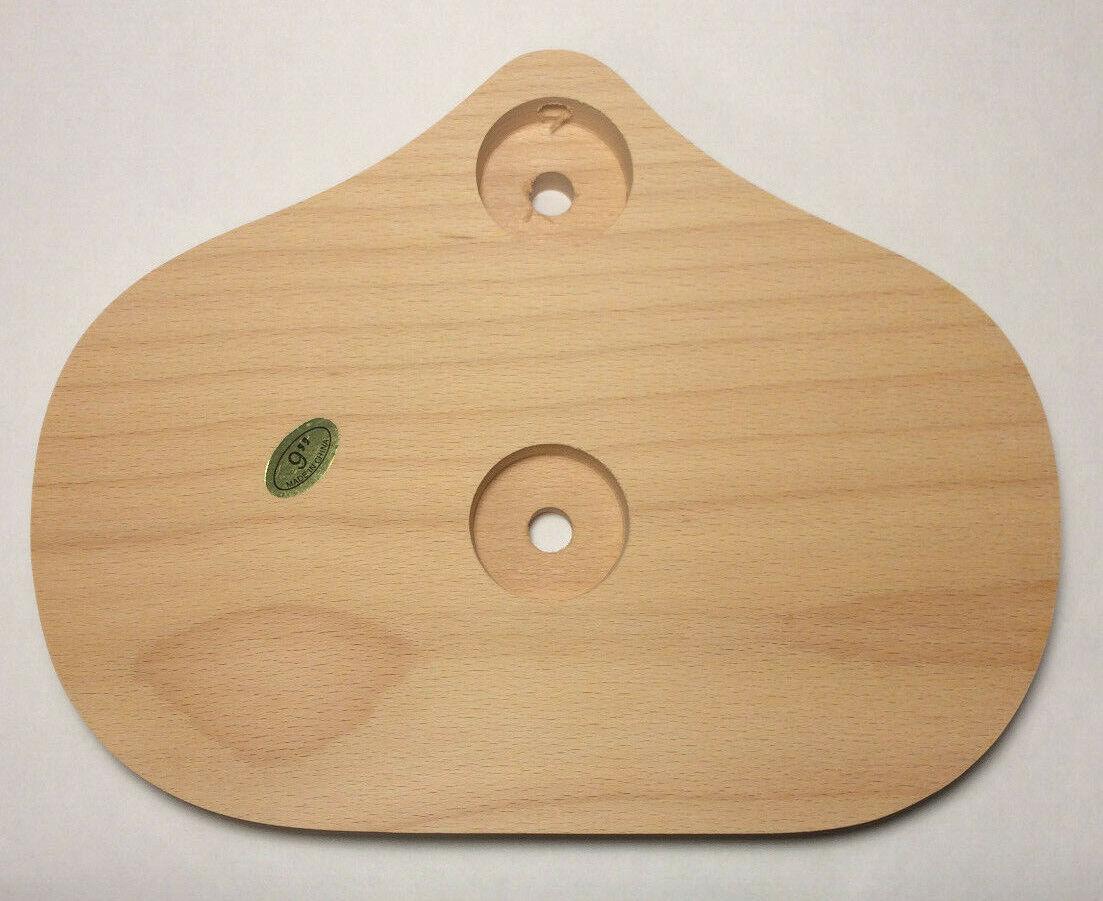 New 7"x9" Oval Figurine Lamp Base, Unfinished Sanded Hardwood 1/8IP Slip #WB273U - Stone Door Lamps