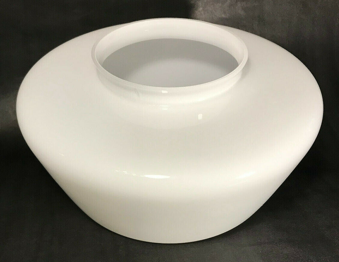 New 6" Lip Fitter Opal Glass Schoolhouse Pendant Shade, 12" Diameter #PS816i