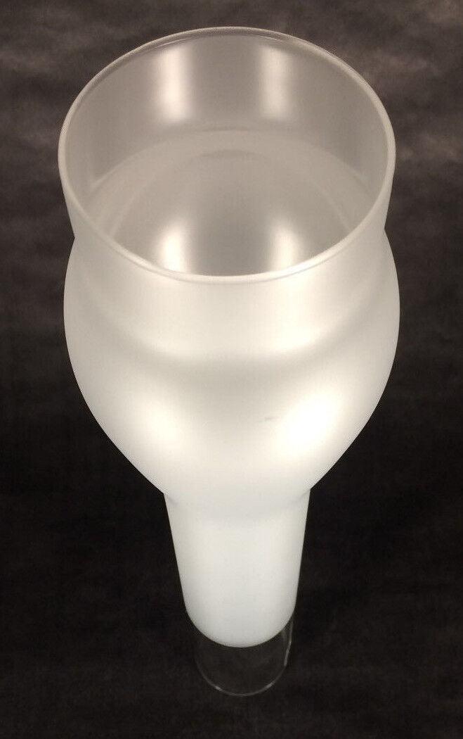 2 5/8" x 14" Frosted Glass KEROSENE OIL Lamp CHIMNEY Globe for Rayo & CD Burner - Stone Door Lamps