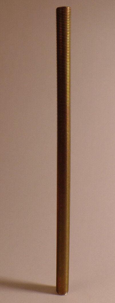 Seamless 8" 1/8 IP Zinc Plated Steel Threaded Lamp Nipple 3/8" O.D.,resists rust - Stone Door Lamps