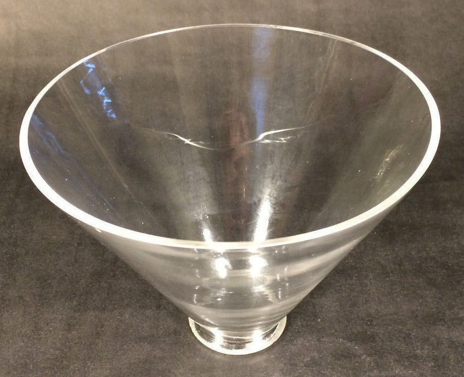 NEW 7" Clear Glass Deep Cone Lamp Light Hanging Shade Pendant 2 1/4" fitter 807C