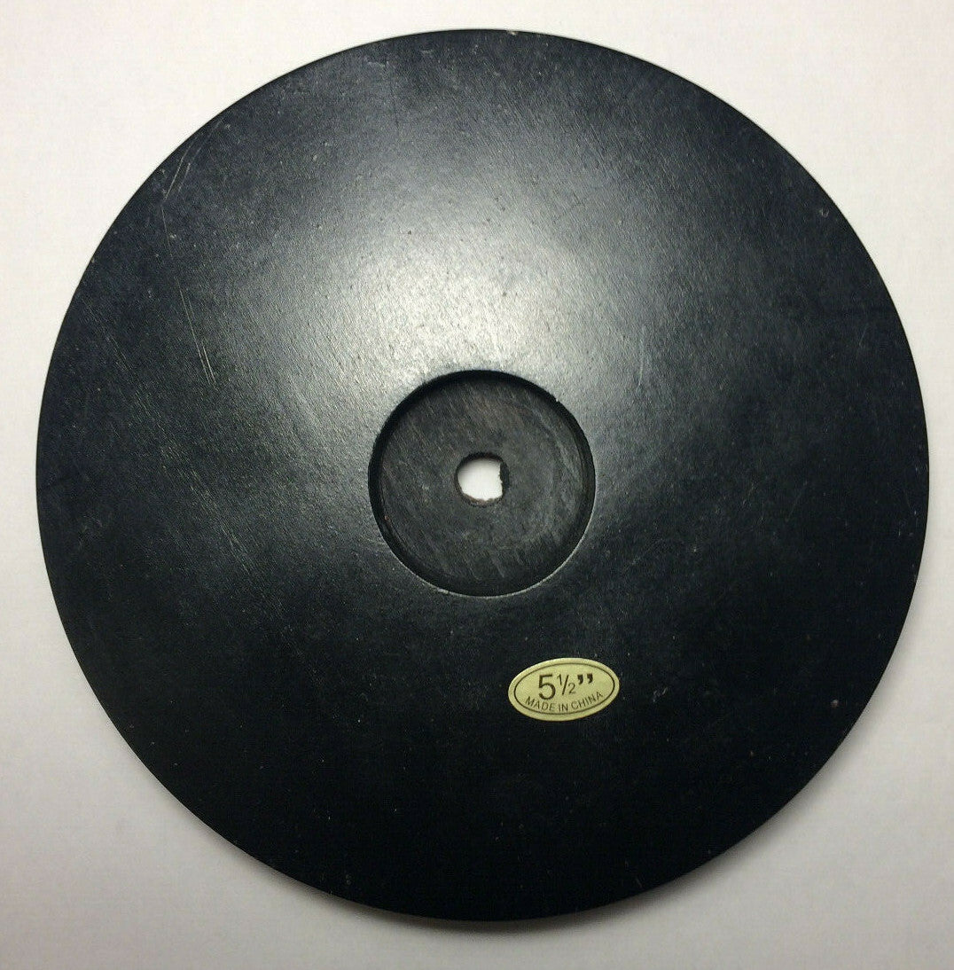 New 4.5" Modern Style Black Wooden Lamp Base w/ Wire Way Hole, Tapered Edge 302B