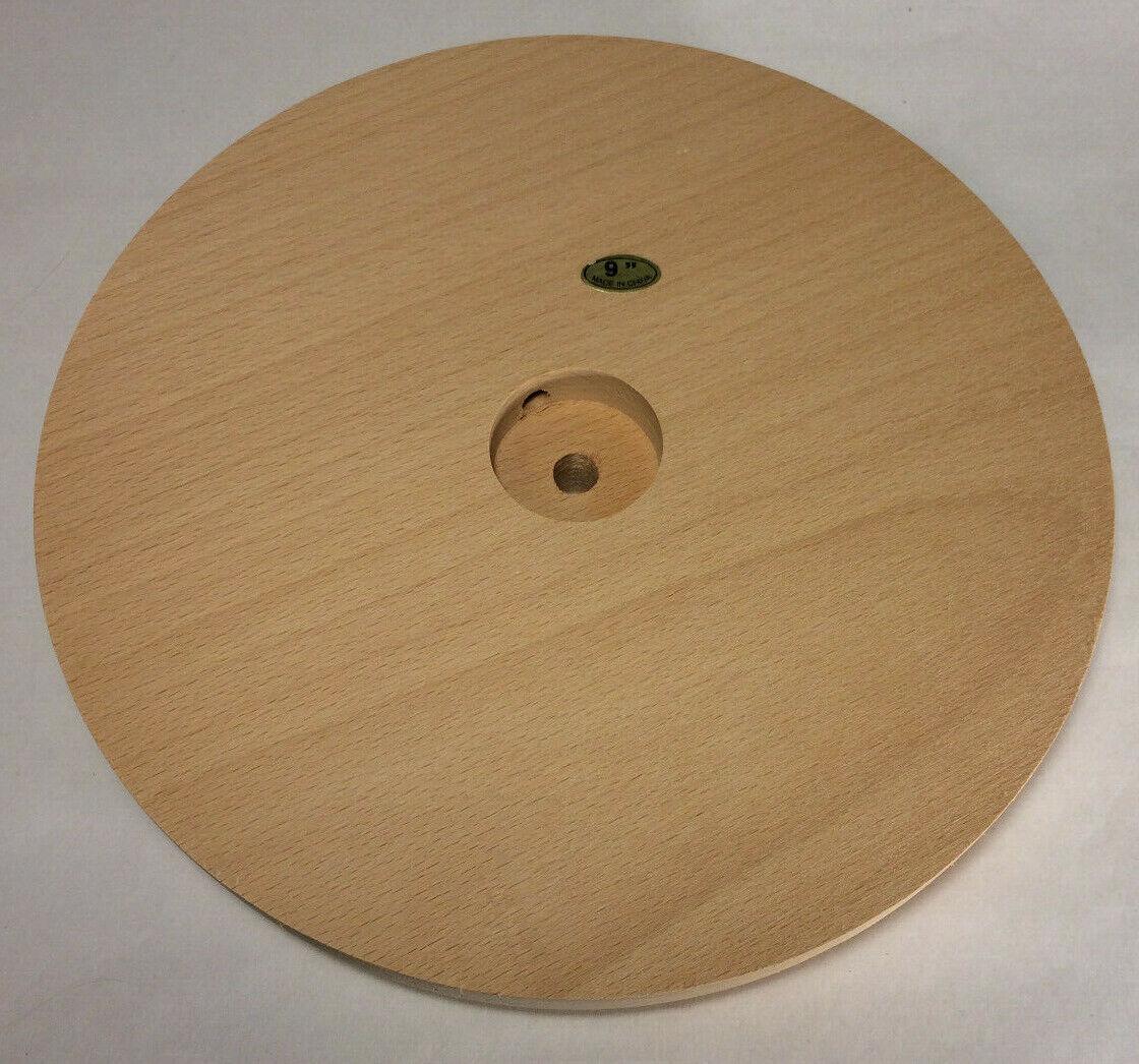 New 9" Modern Style Wooden Lamp Base w/ Wire Way Hole, Tapered Edge #WB311U - Stone Door Lamps