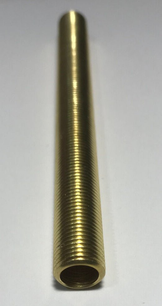 New 4" Solid Brass Lamp Nipple Pipe 1/8 IP (3/8" O.D.) Rust Resistant #LN234 - Stone Door Lamps