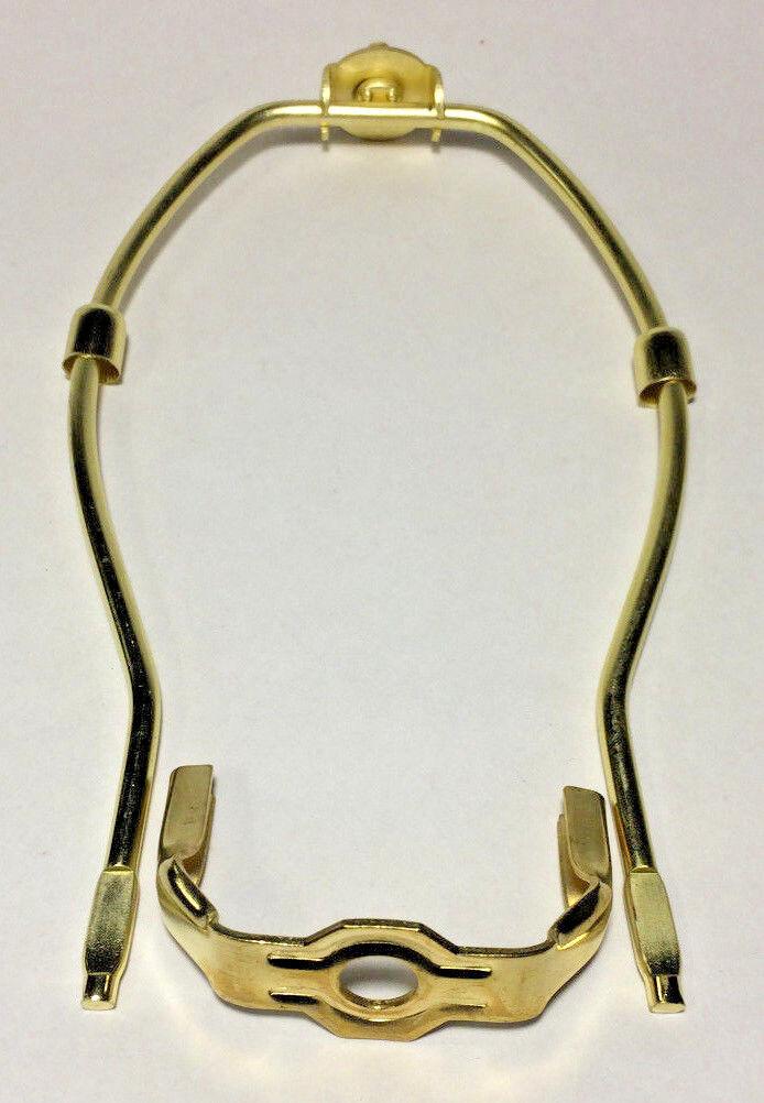 7" Heavy Duty Brass Plated Lamp Harp with Base Shade Holder #HAR40 - Stone Door Lamps