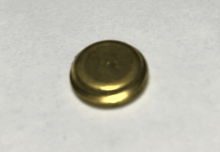 New Unfinished Brass Slotted Plug or Cap, 1/4M Thread, (1/2" Diameter),#BP174U - Stone Door Lamps