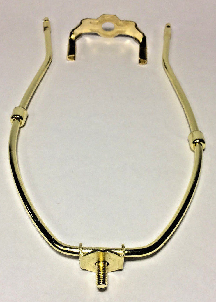 New 10" Brass Lamp HARP Shade Holder w/Base for Lamp Repair, Heavy Duty #HAR46
