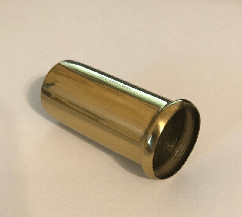 New Solid Brass Lamp Spacer Neck, 1/8IP(3/8") Slip, 2" Ht. Polished & Lacq LS160 - Stone Door Lamps